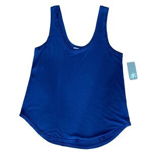 NWT Splendid Navy Blue Cotton & Modal Blend Scoop Neck Tank Top Women's Size S